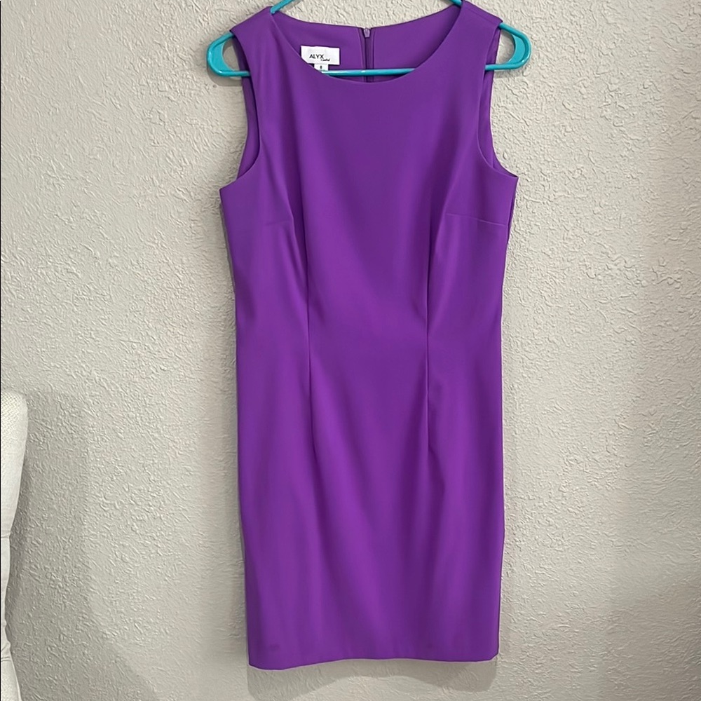ALYX Limited. Purple Sleeveless Sheath Dress for Cocktail Events